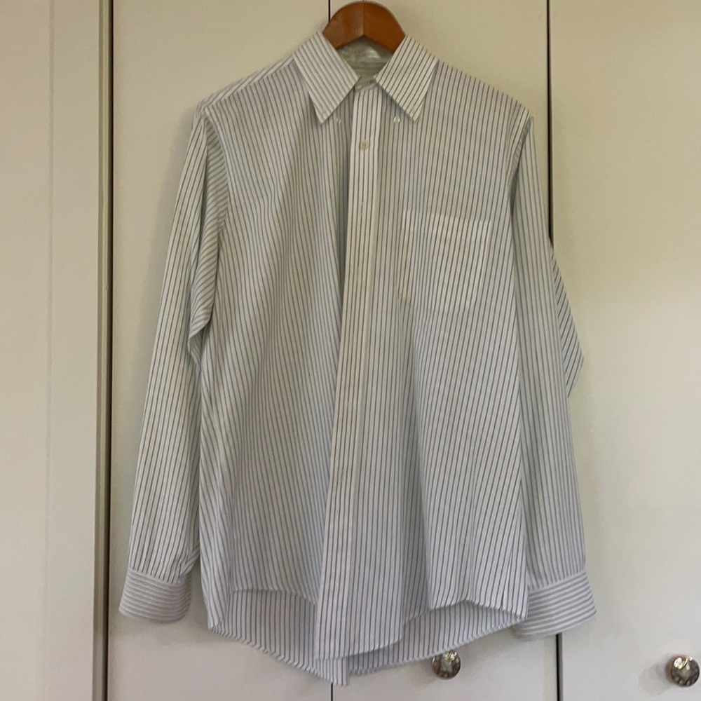 Brooks brothers striped button down